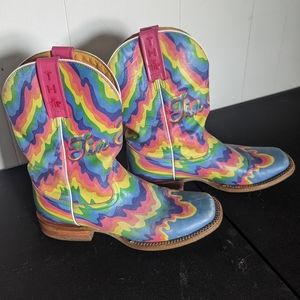 Tin Haul "Neon Melt" Cowboy Boots